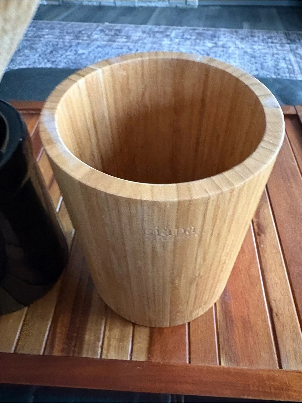 Giada De Laurentiis Bamboo Utensil Holder & Wood Kitchen Utensil Set